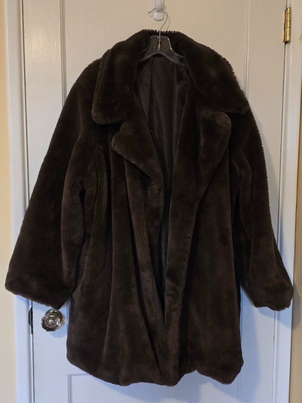 Brown Faux Fur Coat